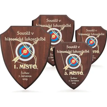 Dřevěná plaketa s plnobarevným tiskem, 130x160mm