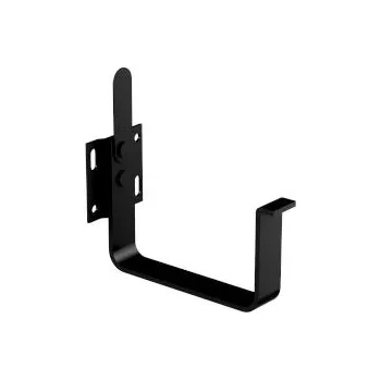 okap Hák žlabový HRANATÝ čelní (HK) hladký 125mm černý