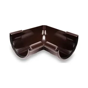 okap PLASTOVÉ OKAPY Žlabový roh vnitřní 90st. 130mm hnědý