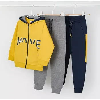 Chlapecká 3dílná tepláková souprava Mayoral 907-33 Okrovo modrá velikost 116