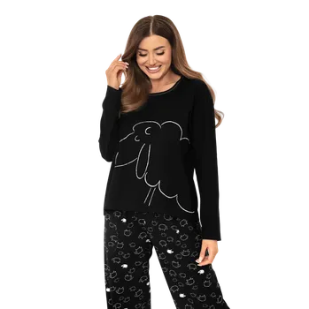 Dámské pyžamo Dámské dlouhé pyžamo Italian Fashion Bonnie S Černá