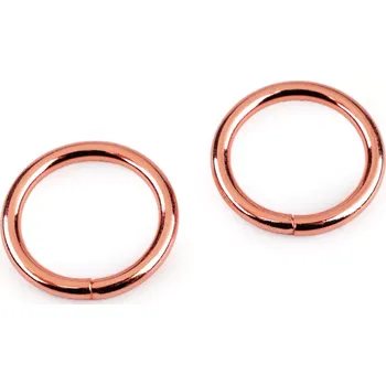 Lapač snů Kovový kroužek Ø30mm - růžově zlatý