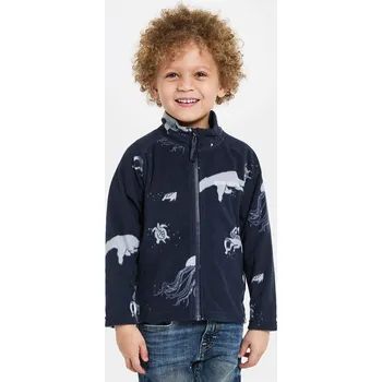 Dětská fleecová mikina Didriksons Monte winter ocean blue velikost 80