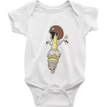 Motorcycles svíčka - Body kojenecké s krátkým rukávem - Krátký r. 3-6 měs ( Bílá )