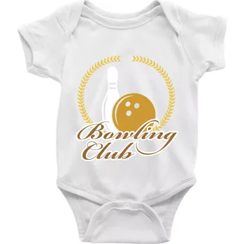 Kojenecký body Bowling cup věnec - Body kojenecké s krátkým rukávem - Krátký r. 3-6 měs ( Bílá )