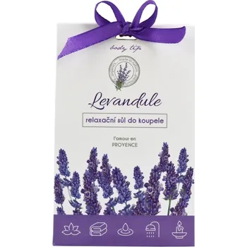 Koupelová sůl Dárková relaxační sůl do koupele Levandule 80g