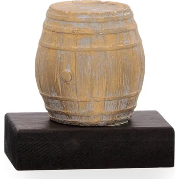 Trofej luxusní, sud, výška 12 cm, vícebarevná