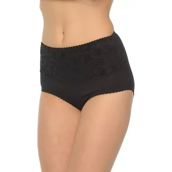 Stahovací body Dámské stahovací kalhotky Ala plus black - MITEX černá 4XL