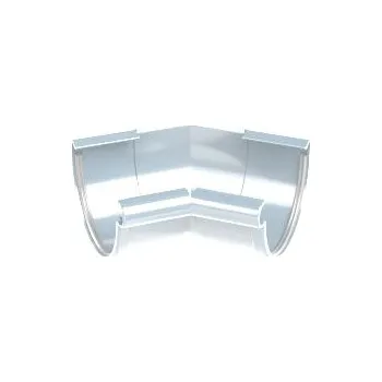 okap Plastové OKAPY P008 - Roh vnitřní 135 stupňů - 130 (280) - Bílá - LW135