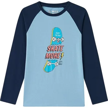 Chlapecké tričko Chlapecké triko Wolf & Wolfie S2533A modré