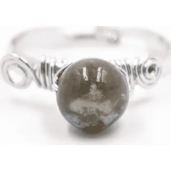 Prsten Milujeme Kameny Achát mechový - prsten PRK43 556818