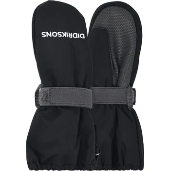 Dětské zimní rukavice Didriksons Biggles Zip black - celorozepínací palčáky velikost rukavic 4-6 let