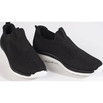 Dámské tenisky Černé nazouvací sportovní boty se vzorem 804B Velikost: 40