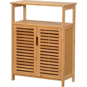 Koupelnový nábytek VerDesign LINDA 2D bambusová koupelnová skříňka, natural