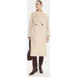 Weekend Max Mara Vlněný kabát Resina 2525016031 Béžová Regular Fit 44