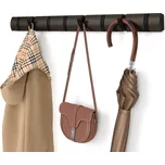 Umbra Flip 8 háčků tmavě hnědý