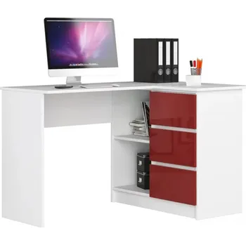 Dětská skříň Počítačový stůl B16 lesklá pravá červená