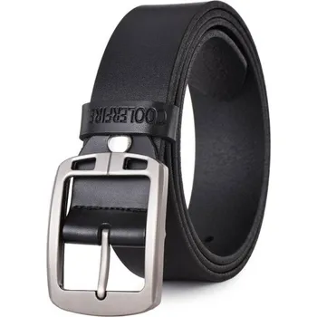 Opasek Pánský kožený pásek L277 černá 105 cm
