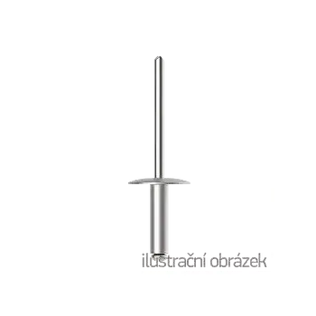 Nýt Nýt trhací AlSt 4,8 x 30 mm s velkou hlavou 14