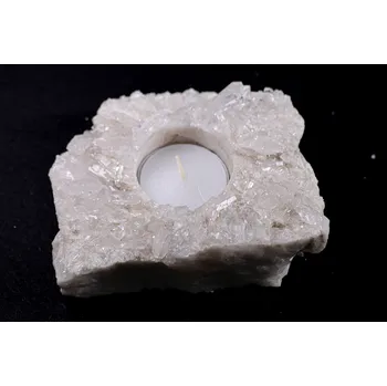 Svícen Magieprirody.cz Křišťál svícen 0.600 kg - svícen na svíčku přírodní #K1556