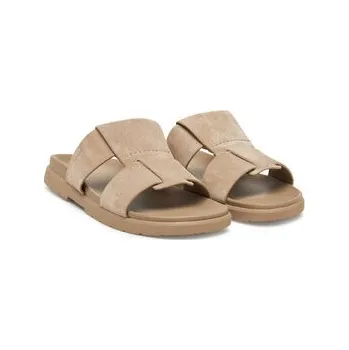 Pánské pantofle Calvin Klein Nazouváky Lug Sandal Double T Su HM0HM01800 Hnědá 44