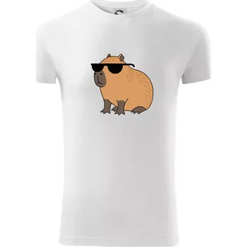 Pánské oblečení Hustá kapybara - Viper FIT - Pánské zůžené tričko - L ( Bílá )