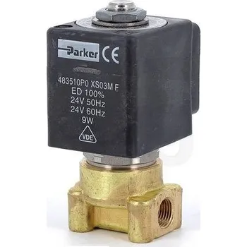 Příprava kávy Elektromagnetický ventil Parker 2-cestný 24V 50/60Hz, 7121ZBG1LV00