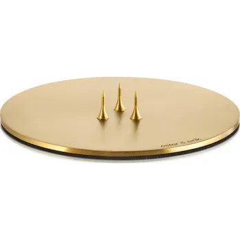 Svícen Kovový svícen Plate "Gold Matt" Ester & Erik