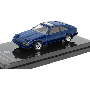 autíčko Toyota Celica Supra XX 1984 tmavě modrá 1:64 - PARAGON Models Toyota Celica Supra 1984 - kovový model auta 1/64