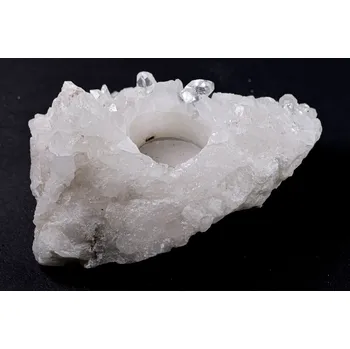 Svícen Magieprirody.cz Křišťál svícen 1.050 kg - svícen na svíčku přírodní #K1558