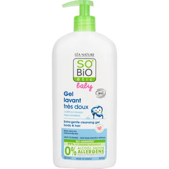 Nestandardní parfém Gel mycí pro děti — extra jemný na tělo i vlasy BABY 500 ml BIO SO'BiO étic