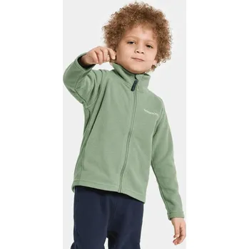 Dětská fleecová mikina Didriksons Monte light moss velikost 120