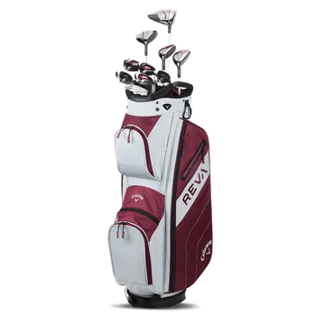 Trekingová hůl Callaway W set Reva 24 Egplant 11ks cart bag fialový RH