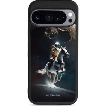 Pouzdro na mobilní telefon Lesklý kryt Mobiwear Glossy - Google Pixel 9 - G004G Astronaut na koni (Prémiové lesklé pouzdro, obal, kryt Mobiwear Glossy na mobil Google Pixel 9 - G004G Astronaut na koni, materiál Plast + TPU silikon - krytí po všech stranách, neošoupatelný potisk,)