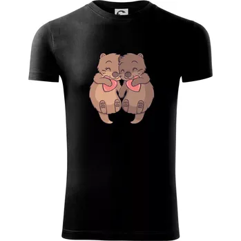 Zamilované vydry - Viper FIT - Pánské zůžené tričko - S ( Černá )