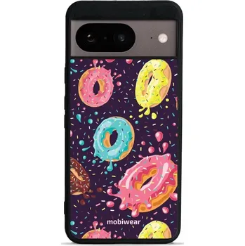 Pouzdro na mobilní telefon Lesklý kryt Mobiwear Glossy - Google Pixel 8 - G046G - Donutky (Prémiové lesklé pouzdro, obal, kryt Mobiwear Glossy na mobil Google Pixel 8 - G046G - Donutky, materiál Plast + TPU silikon - krytí po všech stranách, neošoupatelný potisk, tenké provedení,)