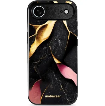 Pouzdro na mobilní telefon Lesklý kryt Mobiwear Glossy - Apple iPhone Air - G021G Černý a zlatavý mramor (Prémiové lesklé pouzdro, obal, kryt Mobiwear Glossy na mobil Apple iPhone Air - G021G Černý a zlatavý mramor, materiál Plast + TPU silikon - krytí po všech stranách,)