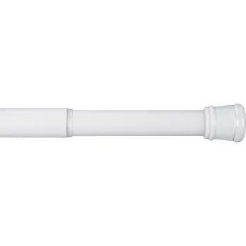 Tyč na sprchový závěs Rozpěrná sprchová tyč Karpol 70-120 x 22 mm bílá