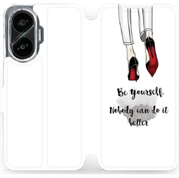 Pouzdro na mobilní telefon Flipové pouzdro Mobiwear - Xiaomi Poco F7 - M046P Be yourself (Knížkové flip pouzdro, obal, kryt na mobil Xiaomi Poco F7 - M046P Be yourself, materiál Umělá kůže + TPU - ochrana 360°, stojánek, silikonová vanička, magnetické zavírání)