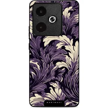 Pouzdro na mobilní telefon Lesklý kryt Mobiwear Glossy - Realme GT 7T - GA46G Fialové rostliny (Prémiové lesklé pouzdro, obal, kryt Mobiwear Glossy na mobil Realme GT 7T - GA46G Fialové rostliny, materiál Plast + TPU silikon - krytí po všech stranách, neošoupatelný potisk, tenké)