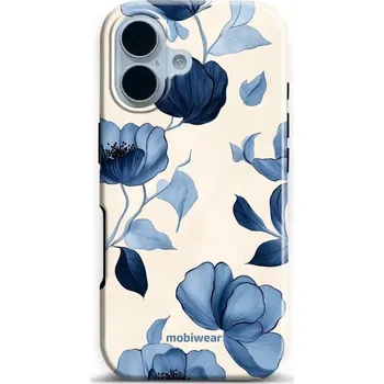 Pouzdro na mobilní telefon Odolný obal Mobiwear Elite Pro - Apple iPhone 17 - EP73E Modrá krása květů (Odolné pouzdro, obal kryt Mobiwear Elite Pro - maximální ochrana mobilu Apple iPhone 17, zesílené hrany, přesné výřezy, pohodlné držení, odolná grafika, kvalitní materiály)