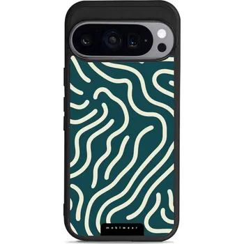 Pouzdro na mobilní telefon Lesklý kryt Mobiwear Glossy - Google Pixel 9 Pro - GA61G Béžové linky (Prémiové lesklé pouzdro, obal, kryt Mobiwear Glossy na mobil Google Pixel 9 Pro - GA61G Béžové linky, materiál Plast + TPU silikon - krytí po všech stranách, neošoupatelný potisk, tenk