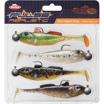 Rybářský háček 4ks - Realistická Napodobenina Berkley Pulse Realistic Goby 12cm 10gr Různé barvy