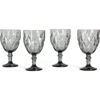 Sklenice Sada sklenic na víno | LUNO | grafitové sklenice na víno 4 ks | 340 ml | 748233 Cena za 4 kusy v balení