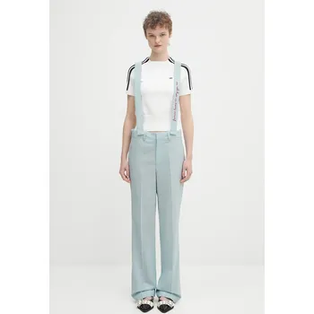 Dámské kalhoty Vlněné kalhoty Fiorucci Embroidered Suspender W02SPBPA183WO01BL02 modrá 50X, vel. S