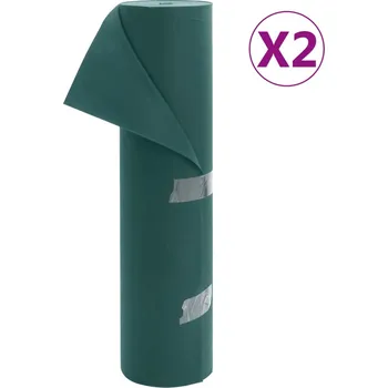 Geotextilie Ochranná textilie na rostliny 2 role 70 g/m² 50 x 1,6 m Zelená 3203514