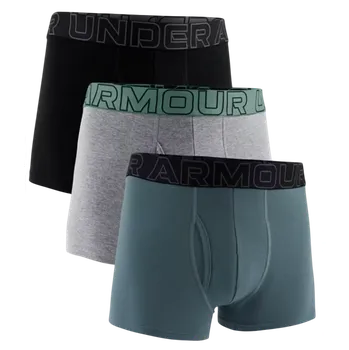Pánské spodní prádlo Boxerky Under Armour SOLID 3in 3er Pack Boxer Shorts 1383891-035 Velikost S
