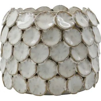 Váza House Doctor Dekorativní keramická váza Dot White