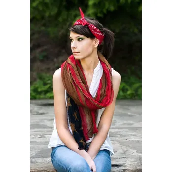 Dámská halenka Dámský šátek bandana Art Of Polo 13014 Classic Rebel fuchsie 55x55 cm