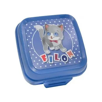 Svačinový box box svačinový 12,5x12,5x8cm s klick.uz. PH MO, RŮŽ